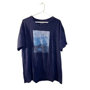 Express Lifeguard Shack Men's Blue T-Shirt - Size XL